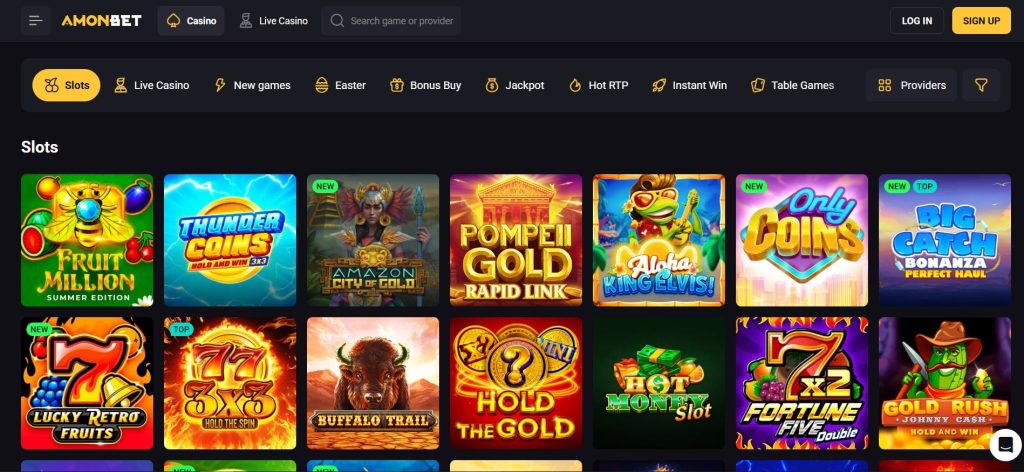 Amonbet Casino Games