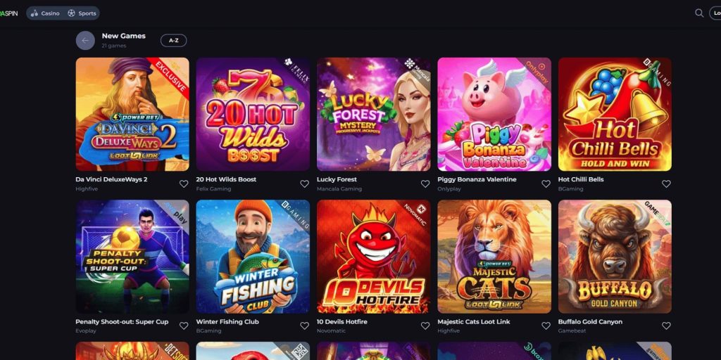 Xtraspin casino games