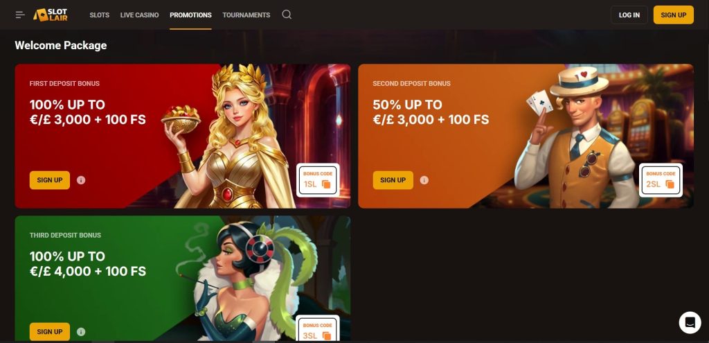 Slotlair Casino review